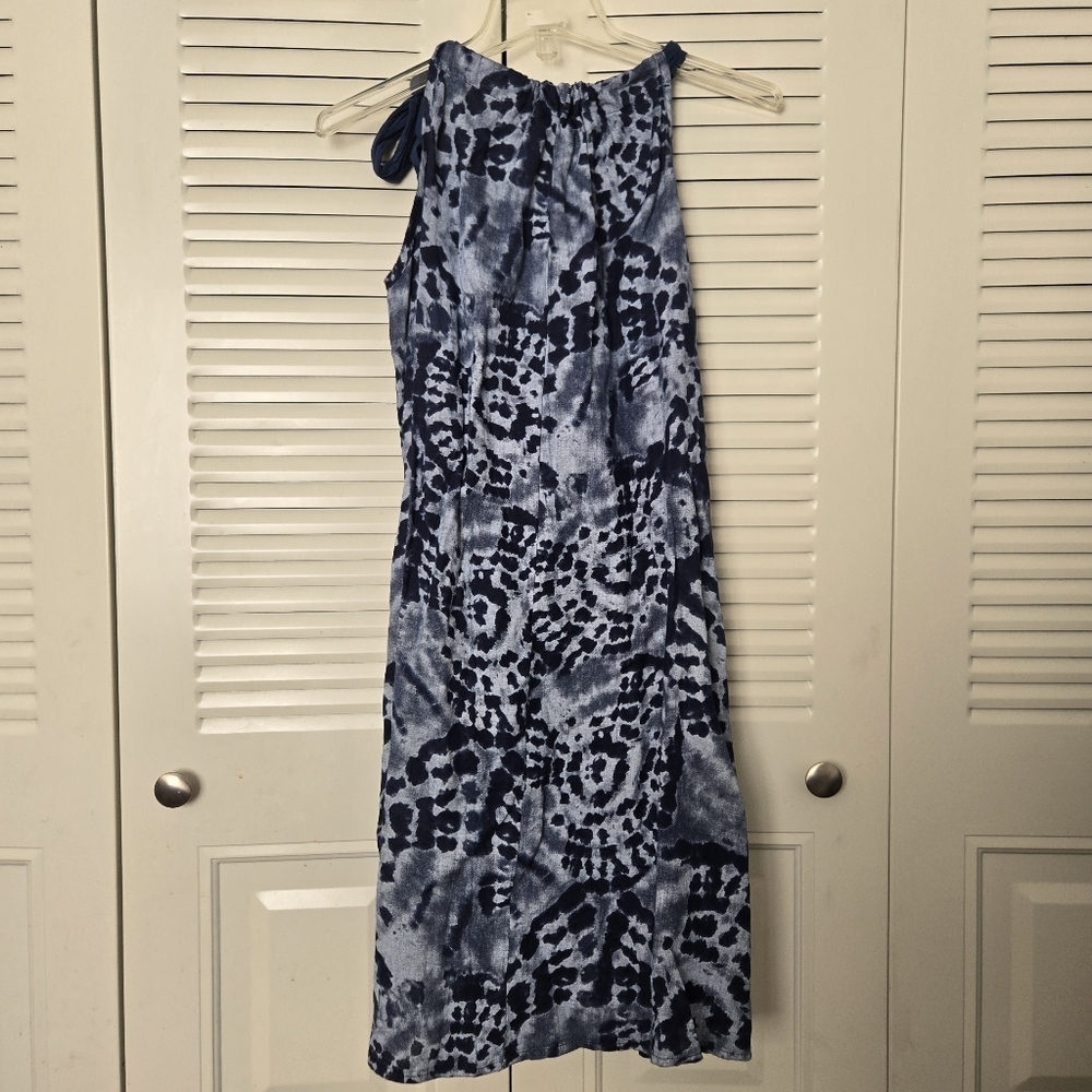 Bellambra Italy Navy Blue Linen  Dress Size S - Picture 2 of 6